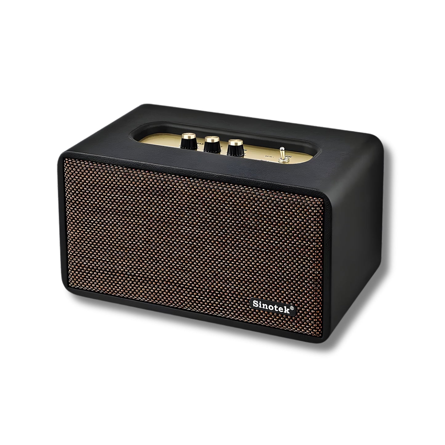 120W Hi-Fi Bluetooth Speaker - Premium Leather, Deep Bass, 360° Sound, 18H Playtime & Karaoke/Instrument for Immersive Home Listening, Lively Karaoke Nights, Music Practice