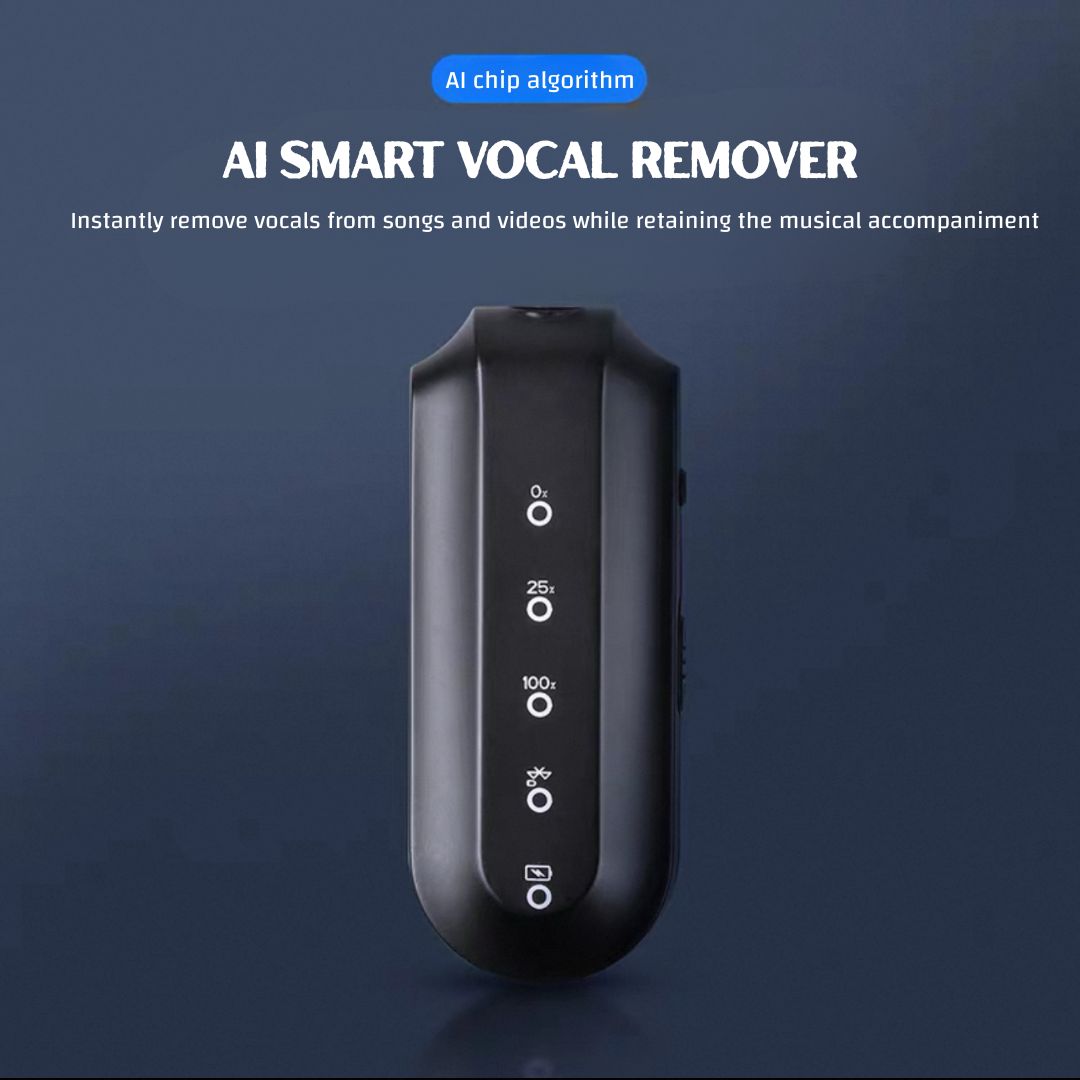AI Vocal Remover Device - Plug Into Your Speakers and Turn It To Karaoke Machines | All Local/Online Audio & Music Videos Support