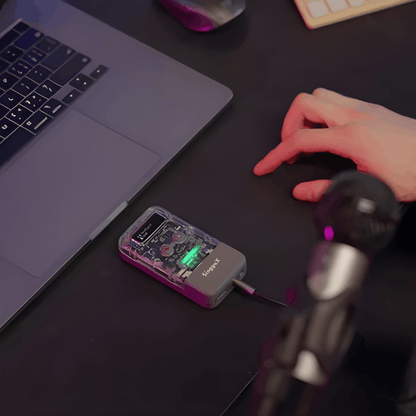 Plug-and-Play AI Vocal Remover Karaoke Processor - Instantly Transforms Any Song into Karaoke Through Your Powered Speakers, Home Audio Systems, Soundbars, or Car Audio | Real-Time Voice Cancellation, Bluetooth & FM & AUX Audio, Wireless Dual Microphones