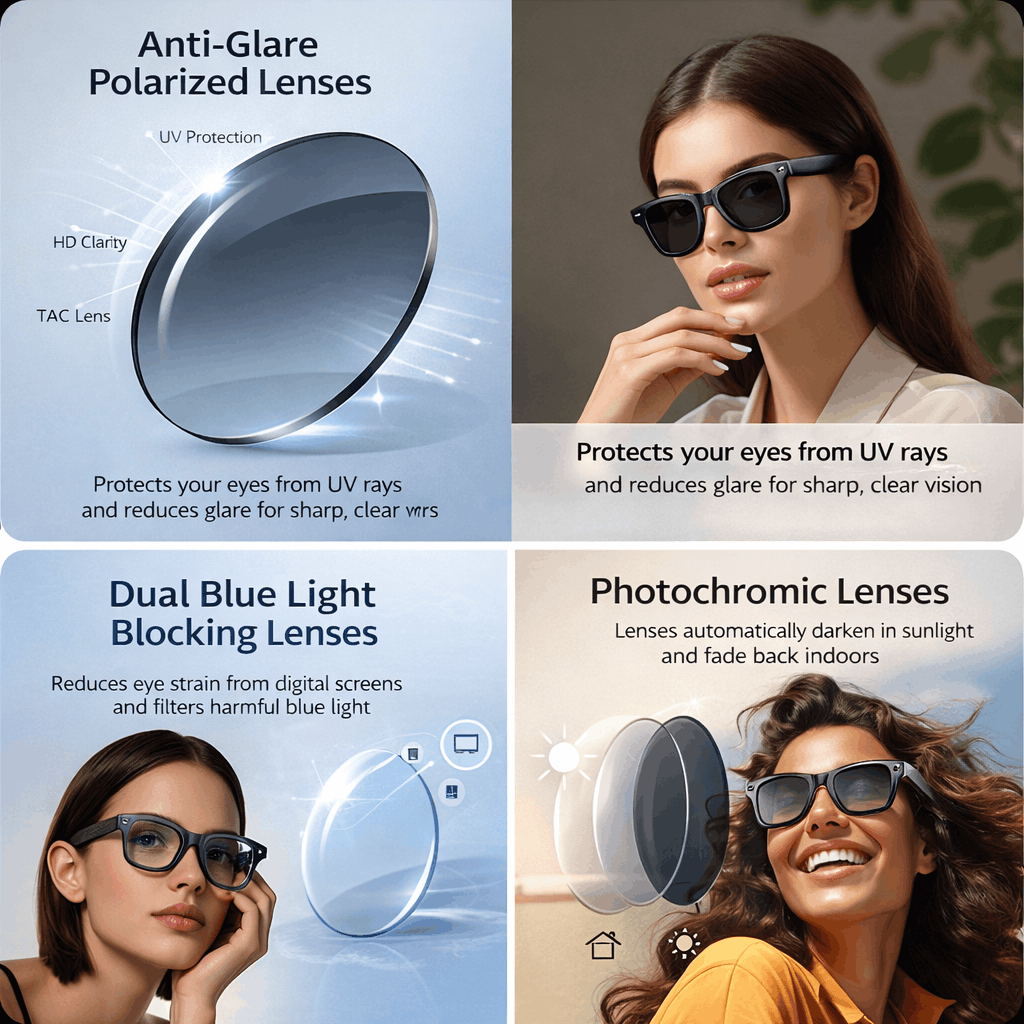 AI Smart Glasses with 8MP HD Camera, Dual-Mic Noise Reduction, Translation Support & Voice Assistant to Capture Life Hands-Free, Understand World, & Communicate Across Languages