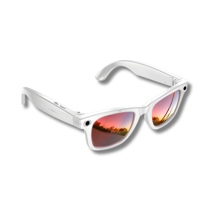 AI Smart Glasses with 8MP HD Camera, Dual-Mic Noise Reduction, Translation Support & Voice Assistant to Capture Life Hands-Free, Understand World, & Communicate Across Languages