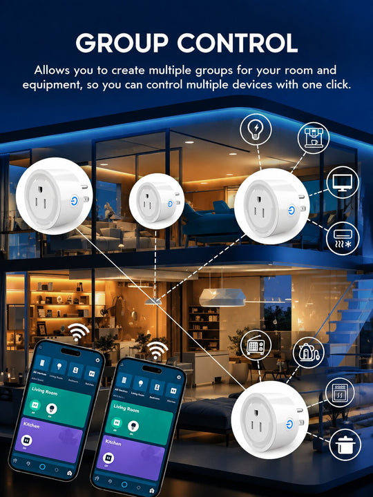 GX-SP13 Matter Wi-Fi Smart Plug for US Outlets | Cross-Platform Smart Control, Alexa Zero-Touch Setup | Turn Ordinary Appliances Smart with Voice, Remote &amp; Scheduled Control