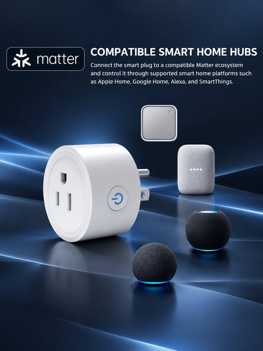 GX-SP13 Matter Wi-Fi Smart Plug for US Outlets | Cross-Platform Smart Control, Alexa Zero-Touch Setup | Turn Ordinary Appliances Smart with Voice, Remote &amp; Scheduled Control