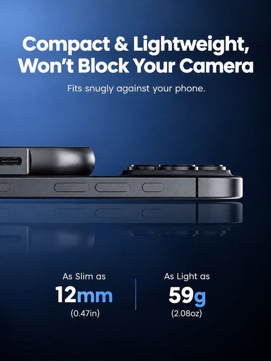 M.2 NVMe 2230 Magnetic SSD Enclosure - 10Gbps High-Speed Transfer, PD 100W Charging, ProRes 4K/60fps External Recording for iPhone 17/18, iPad, Android Phone, Laptop &amp; Steam Deck