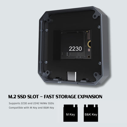 Magnetic M.2 SSD Enclosure / External SSD Case for iPhone & Android - 10Gbps USB 3.2 Gen 2 High-Speed Storage with Heat Dissipation & Drop Protection