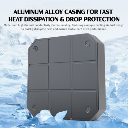 Magnetic M.2 SSD Enclosure / External SSD Case for iPhone & Android - 10Gbps USB 3.2 Gen 2 High-Speed Storage with Heat Dissipation & Drop Protection